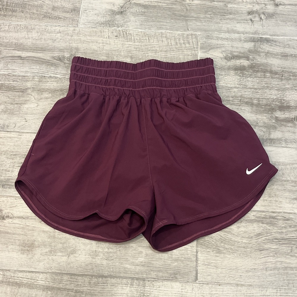Women's Nike One UHR 3" Loose Fit Training Short DX6642-610 Plum Size M